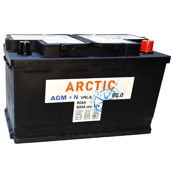 Аккумулятор TITAN Arctic AGM 80Ah euro EN800