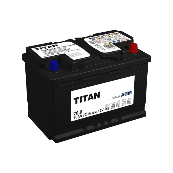 Аккумулятор TITAN AGM 70 Ач 720 А (EN), обратная полярность, LN3
