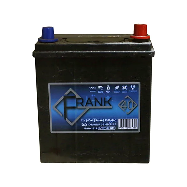 Аккумулятор FRANK 40 Ач 330 А (EN), обратная полярность, B19