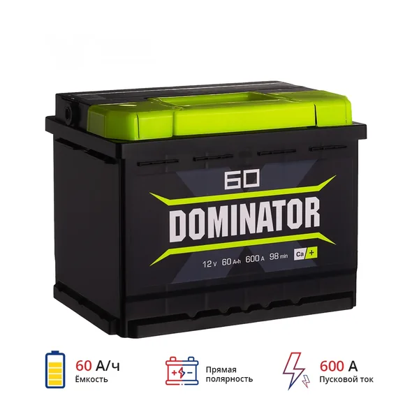Аккумулятор DOMINATOR 60Ah euro ССА600