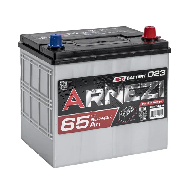 Аккумулятор ARNEZI 65 Ач 560 А (EN), обратная полярность, D23