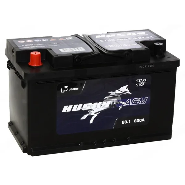 Аккумулятор HUSKY 80 Ач 800 А (EN), прямая полярность, LN4
