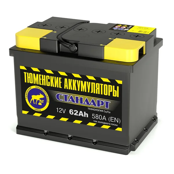Аккумулятор ТЮМЕНСКИЕ АККУМУЛЯТОРЫ Стандарт 62 Ач 580 А (EN), обратная полярность, LN2
