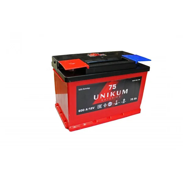 Аккумулятор UNIKUM 75 Ач 600 А (EN), прямая полярность, LN3