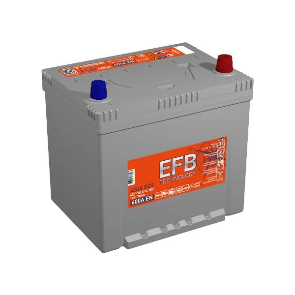 Аккумулятор TUBOR Asia EFB 70 Ач 600 А (EN), обратная полярность, D23