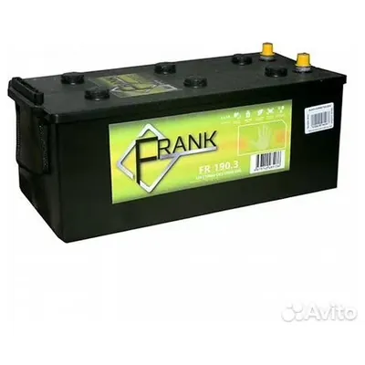 Аккумулятор FRANK 190 Ач 1250 А (EN), прямая полярность, 6ST-190