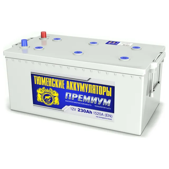 Аккумулятор ТЮМЕНСКИЕ АККУМУЛЯТОРЫ Premium 230 Ач 1520 А (EN), обратная полярность, 6ST-232