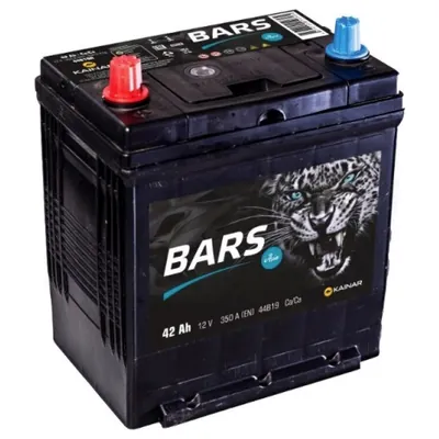 Аккумулятор BARS 42 Ач 350 А (EN), прямая полярность, B19