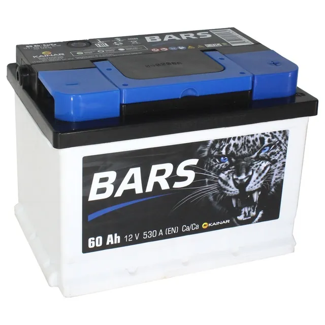 Аккумулятор BARS Silver 60 Ач 530 А (EN), обратная полярность, LN2