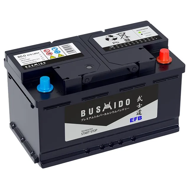Аккумулятор BUSHIDO 80 Ач 790 А (EN), обратная полярность, LN4