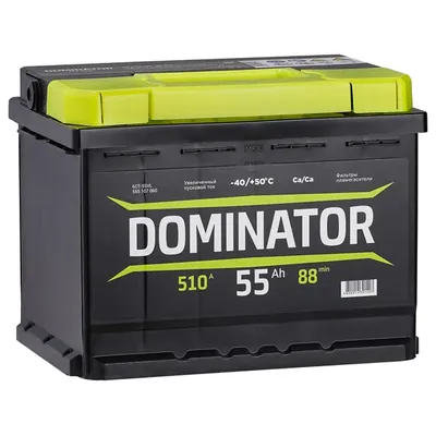 Аккумулятор DOMINATOR 55 Ач 500 А (EN), обратная полярность, LBN1