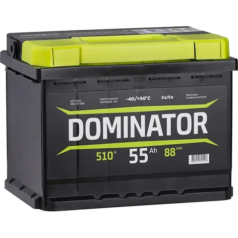 Аккумулятор DOMINATOR 55 Ач 500 А (EN), обратная полярность, LBN1