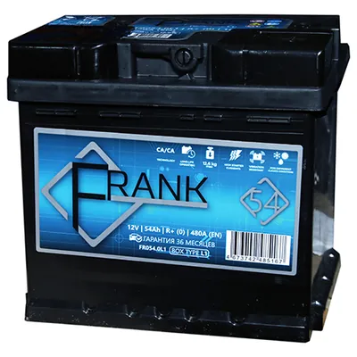 Аккумулятор FRANK 54 Ач 480 А (EN), обратная полярность, LN1