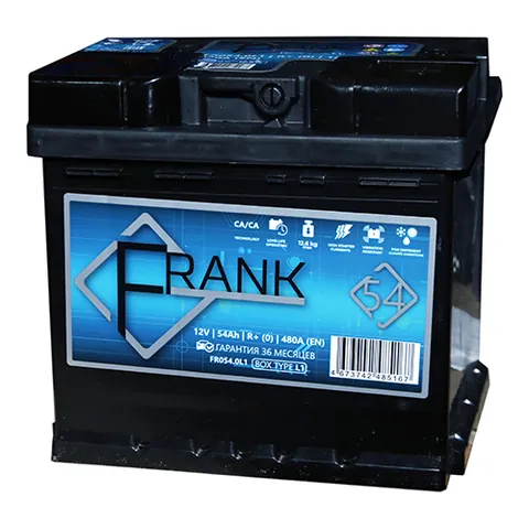 Аккумулятор FRANK 54 Ач 480 А (EN), обратная полярность, LN1