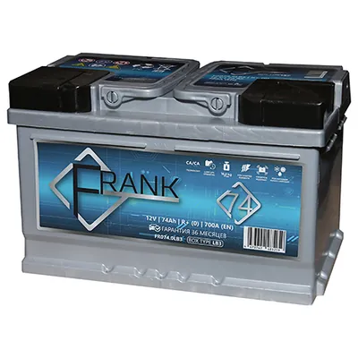 Аккумулятор FRANK 74 Ач 700 А (EN), обратная полярность, LN3