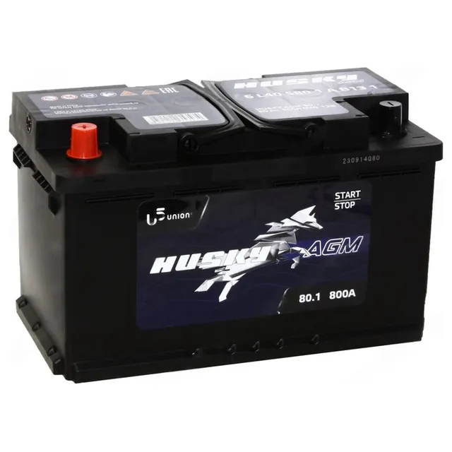 Аккумулятор HUSKY 80 Ач 800 А (EN), прямая полярность, LN4