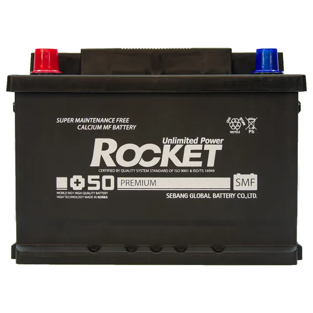 Аккумулятор ROCKET 62 Ач 520 А (EN), прямая полярность, LN2