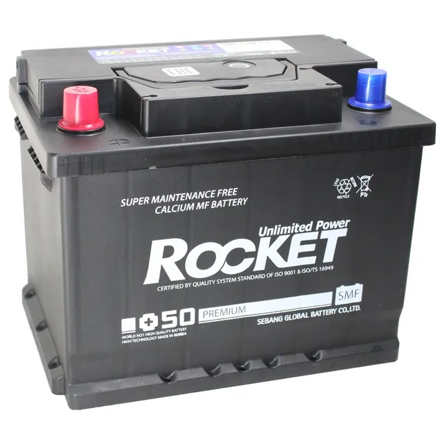 Аккумулятор ROCKET 66 Ач 550 А (EN), прямая полярность, LN2