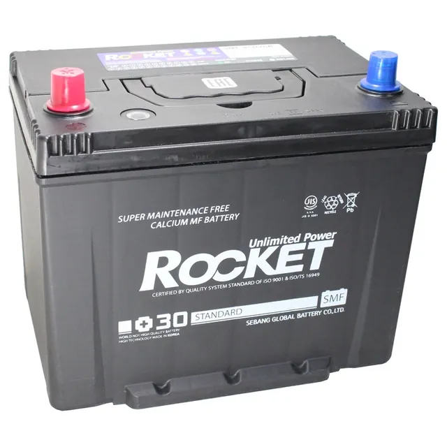 Аккумулятор ROCKET 80 Ач 670 А (SAE), прямая полярность, D26