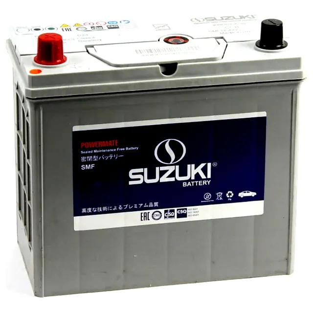 Аккумулятор SUZUKI Powermate 50B24R 45 Ач 380 А (EN), прямая полярность