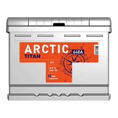 Аккумулятор TITAN Arctic 60 Ач 620 А (EN), прямая полярность, LN2