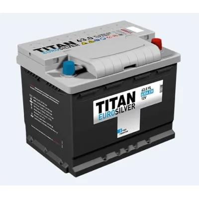 Аккумулятор TITAN Euro Silver 63 Ач 610 А (EN), обратная полярность, LN2