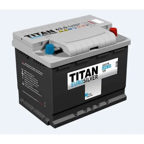 Аккумулятор TITAN Euro Silver 63 Ач 610 А (EN), обратная полярность, LN2