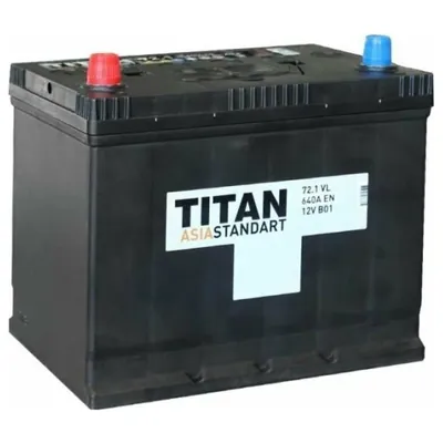 Аккумулятор TITAN ASIA STANDART 72 Ач 620 А (EN), обратная полярность, D26
