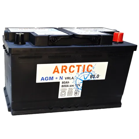 Аккумулятор TITAN Arctic AGM 80 Ач 800 А (EN), обратная полярность, LN4