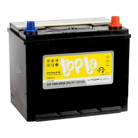 Аккумулятор Topla EFB Stop & Go Asia 70 Ач 680 А (EN), обратная полярность, D26