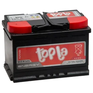 Аккумулятор TOPLA Energy 75 Ач 750 А (EN), обратная полярность, LN3