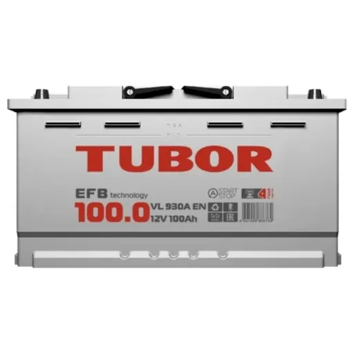 Аккумулятор TUBOR 100 Ач 930 А (EN), обратная полярность, LN5