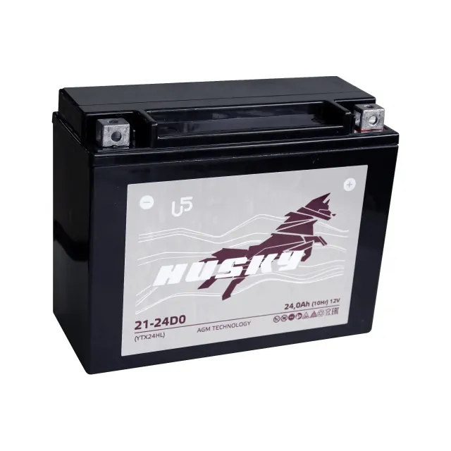 Аккумулятор HUSKY 24 Ач 320 А, обратная полярность, YTX24HL